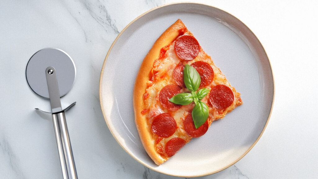 Pizza opwarmen airfryer
