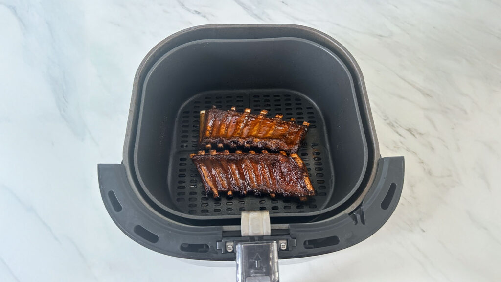 Spareribs opwarmen airfryer