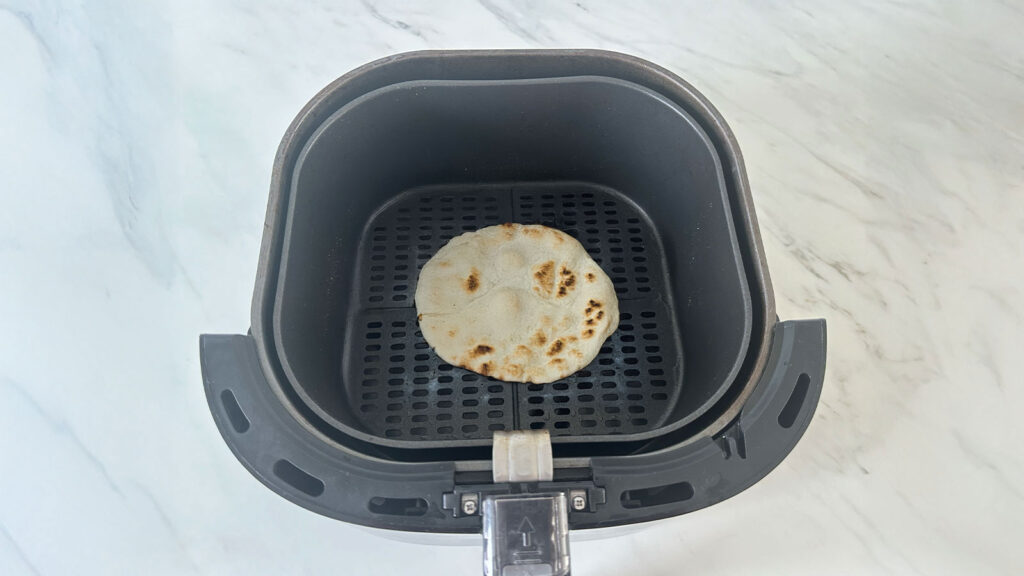 Flatbread opwarmen airfryer