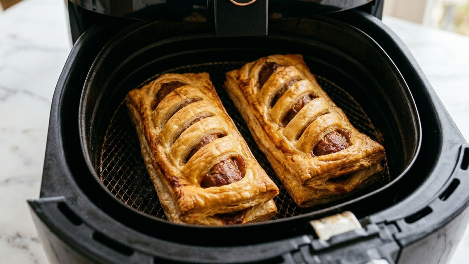 Airfryer frikandelbroodje
