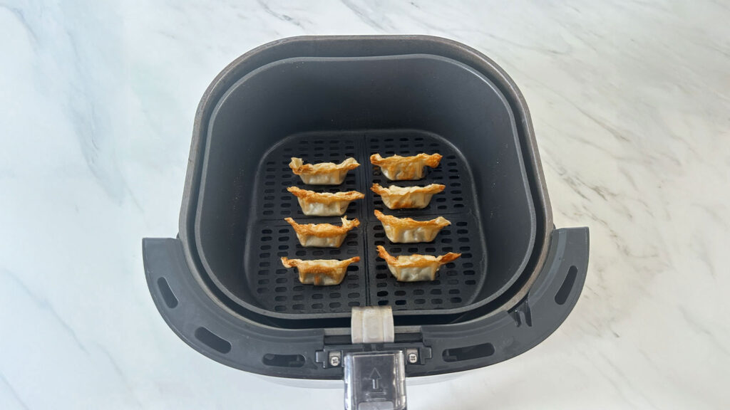 Gyoza opwarmen airfryer