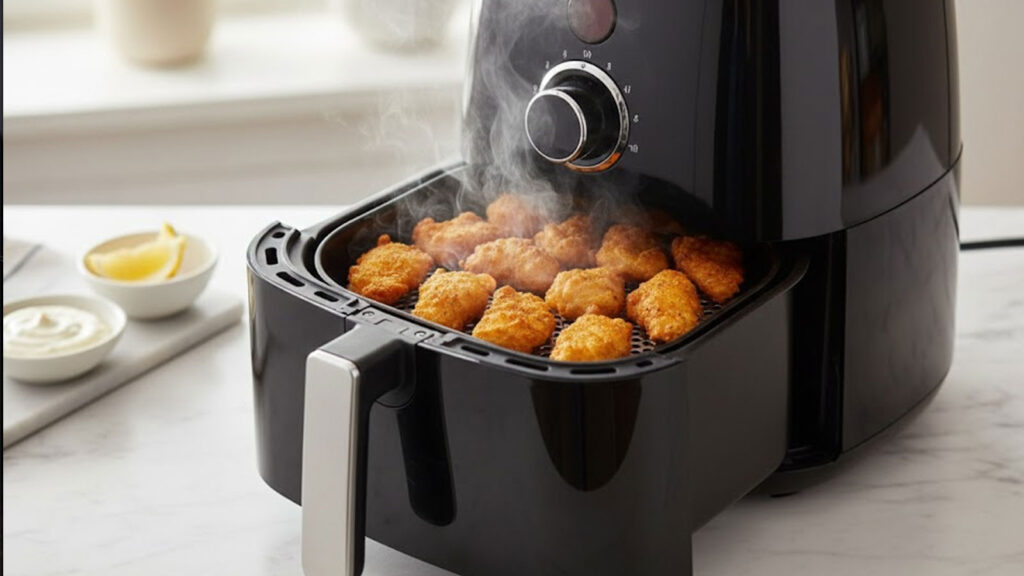 Kibbeling opwarmen airfryer