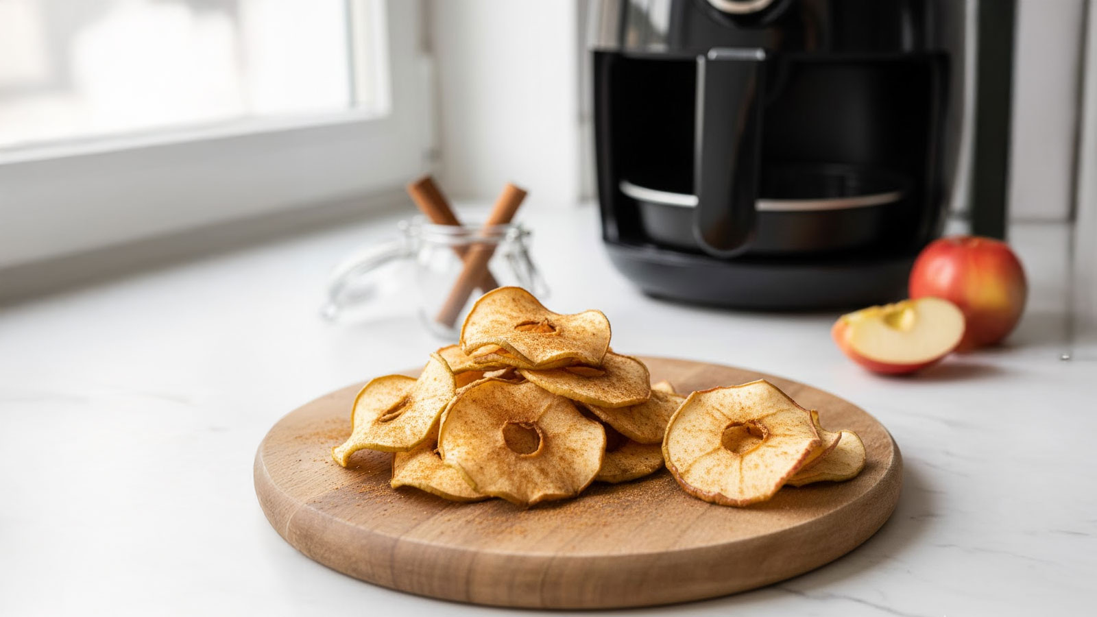 Airfryer appelchips
