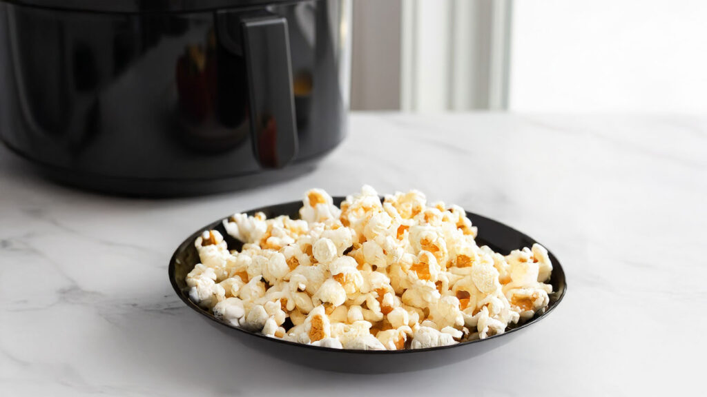 Airfryer popcorn