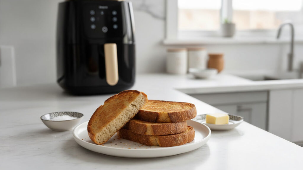 Geroosterd brood uit de airfryer