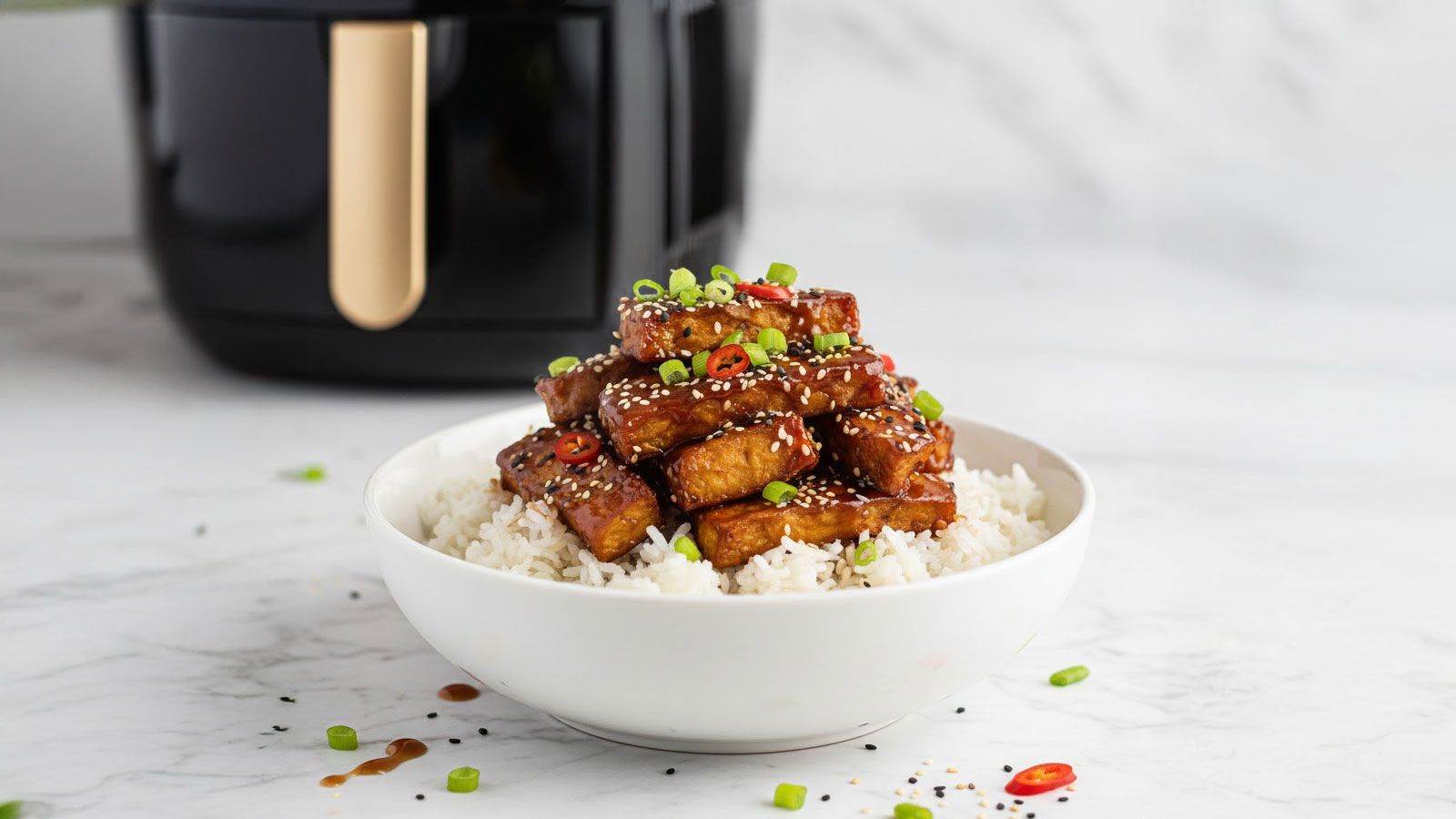 Tempeh uit de airfryer