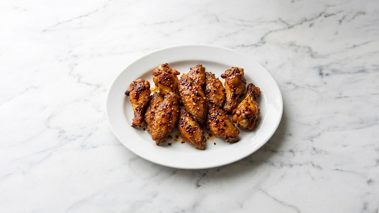 Hot honey chicken wings