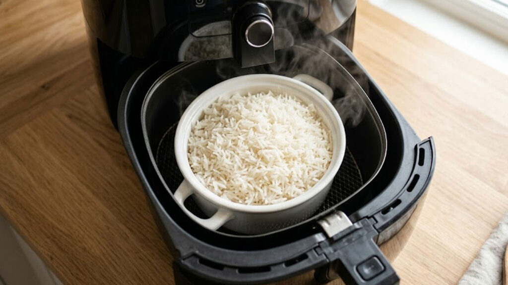 Rijst koken in de airfryer