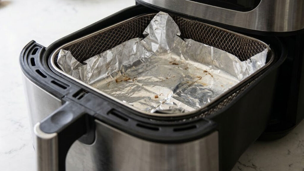 Aluminiumfolie in de airfryer