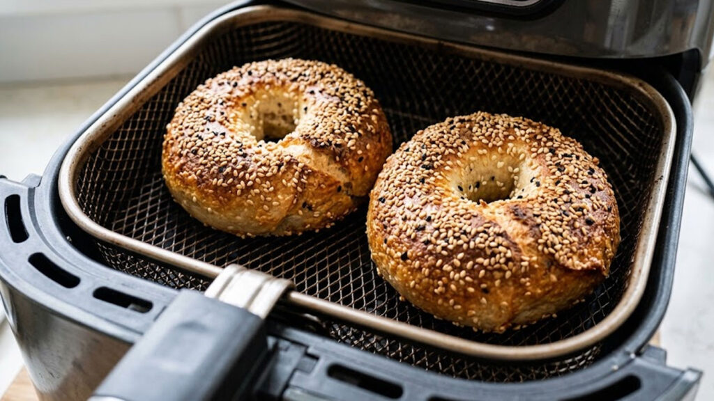 Bagels afbakken in de airfryer