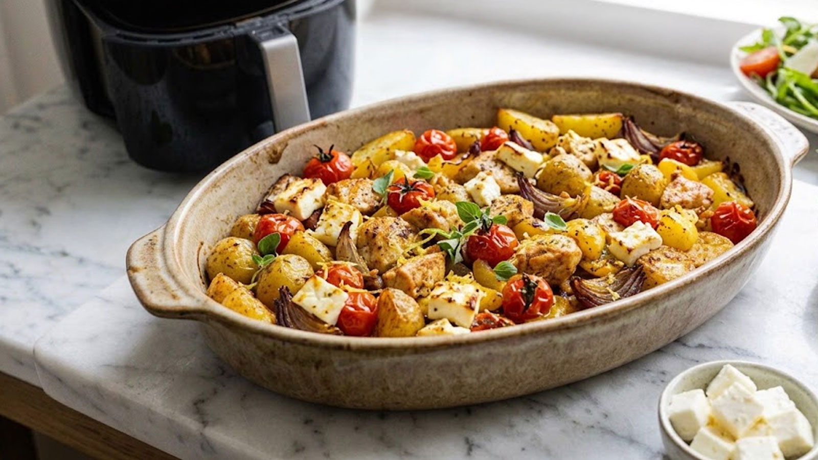 Griekse traybake uit de airfryer