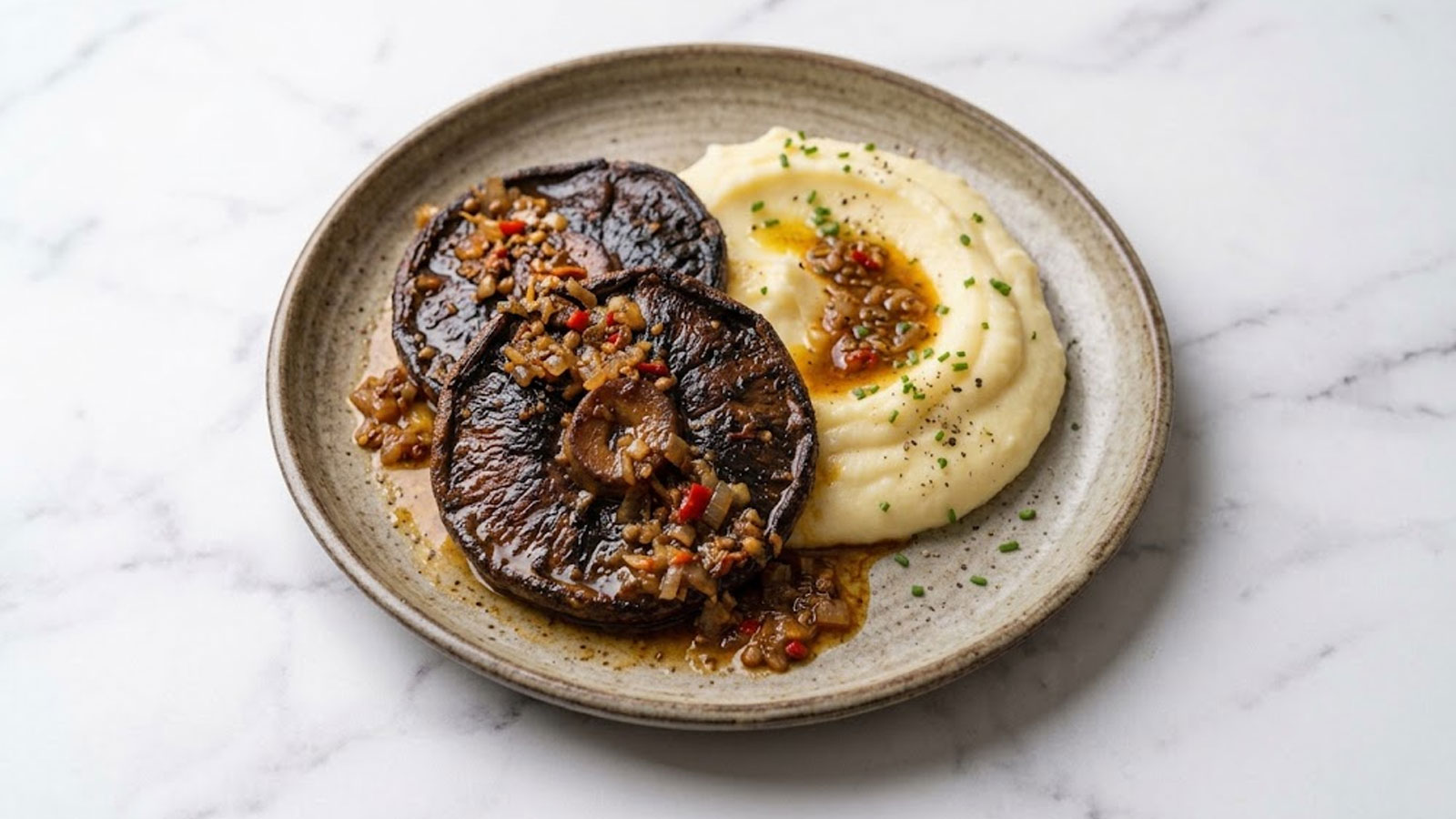 Portobellosteaks uit de airfryer