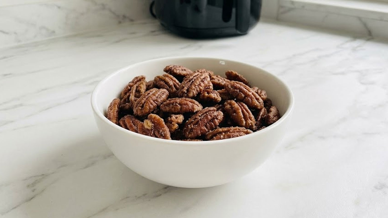 Airfryer Gekarameliseerde pecannoten