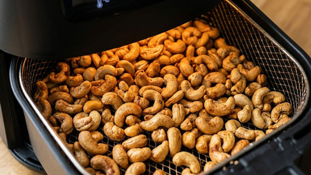 Cashewnoten roosteren in de airfryer