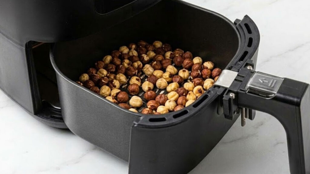 Hazelnoten roosteren in de airfryer