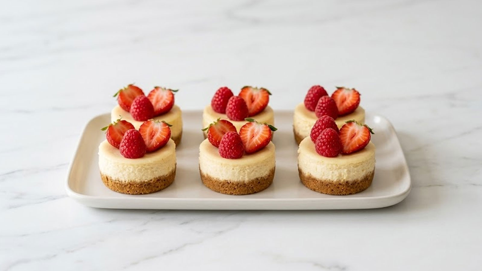 Mini airfryer cheesecake